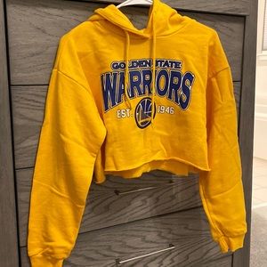 Golden state warriors cropped sweatshirt